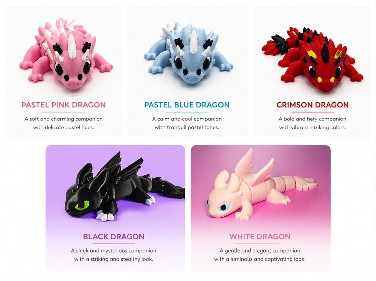 Flexi Dragon Variants