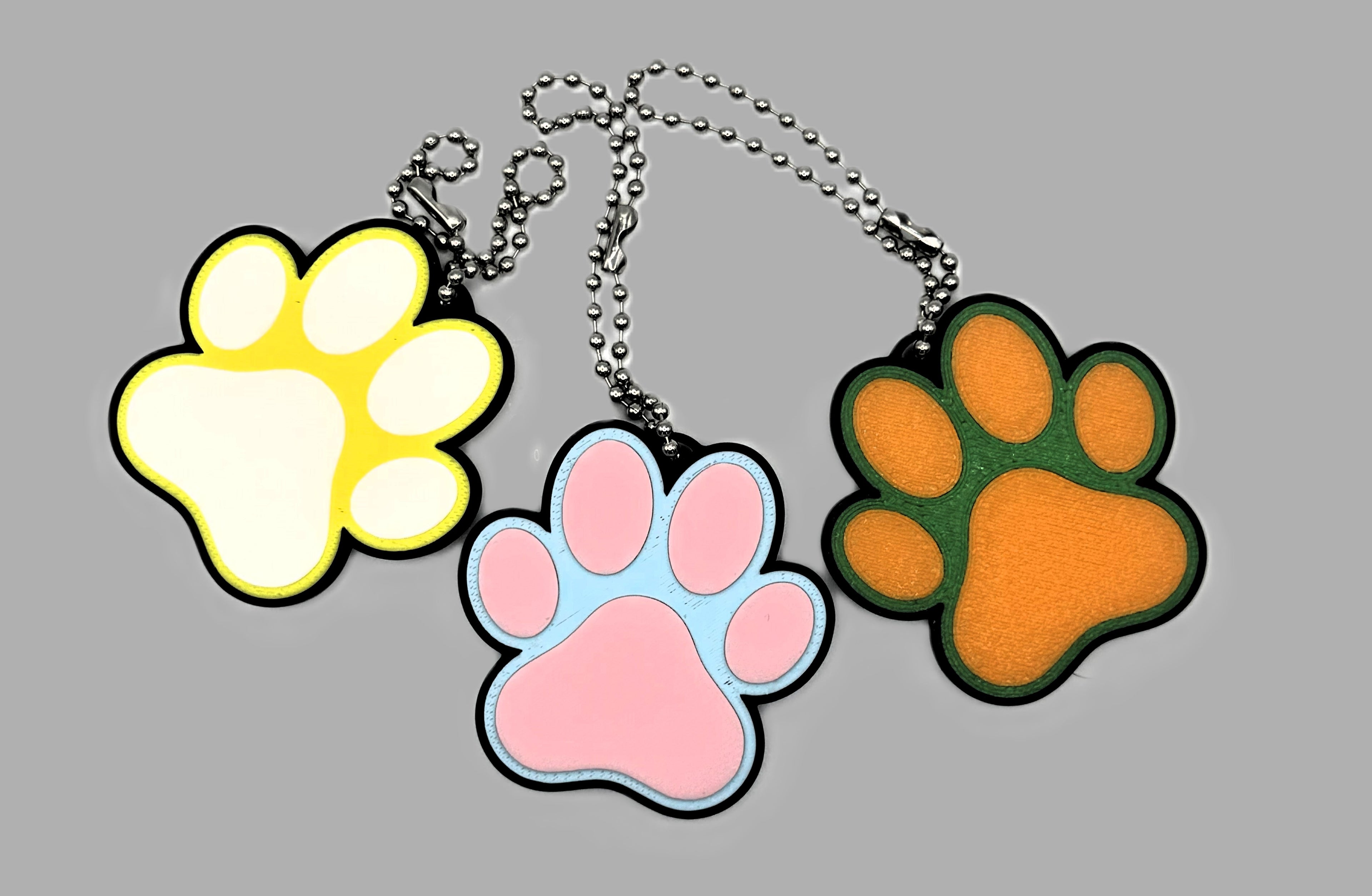 Puppy Paw Keychain