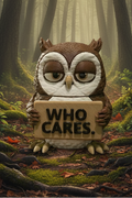 Owl in the woods