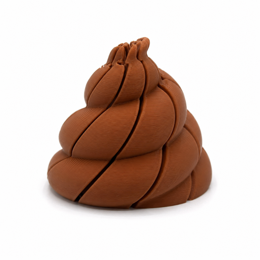 Articulated Poop Emoji Fidget Toy | 3D Printed Desk Buddy | Funny Gift for Kids & Adults | Sensory Toy | Collectible Desk Decor